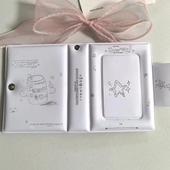 3 Inch 32 Slot Photo Card Card Holder Kpop Binder Idol Postcard Lomo Card Photo Album Collector Card Binder Photocards