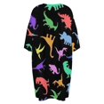 thumbnail image 5 of Fun Dinosaur Pattern Sleepshirts For Sleeping Travels Loose Sleepdress Pajama Dress Soft Nightdress Sleepwear, 5 of 7