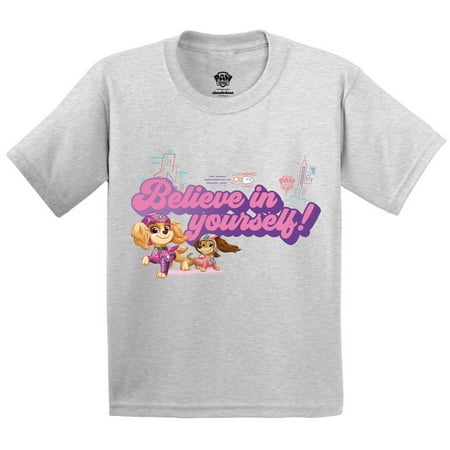 

Paw Patrol Believe in Yourself Toddler Shirt for Girls Boys - 3T 4T 5T - Skye Liberty Paw Patrol Tee