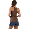 thumbnail image 6 of ToBeInStyle Womens Essential Ribbed Racerback Versatile Layering Cotton Blend Tank Top, 6 of 7