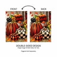 thumbnail image 5 of Evergreen Fall Harvest Pumpkins Burlap Garden Flag 12 x 18 Inches Indoor Outdoor Decor, 5 of 7