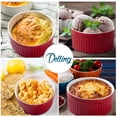 thumbnail image 3 of Ramekins DELLING Ceramic Creme Brulee, 350 ml, color rojo, juego de 6, 3 of 7