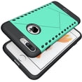 thumbnail image 3 of Nakedcellphone Case for iPhone 8 Plus / iPhone 7 Plus, Tough Rugged Anti-Shock Cover - Matte Teal Mint, 3 of 8