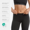 thumbnail image 5 of Fishers Finery Women's Bootleg Yoga Pant; Back Pockets; Cotton & Modal Blend (Black, L), 5 of 6