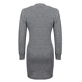 thumbnail image 5 of FASHIONWT Women Causal Mini Skirts Petite Female Knitted Pullover Ribbed Sweater Dress, 5 of 8