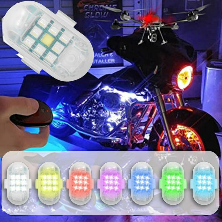 7colors Remote Control Aircraft Led Strobe Lights Long Battery