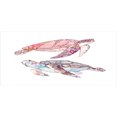thumbnail image 4 of Turtle Piggy Bank, Hand Painted Watercolor Art of 2 Turtles Pastel Underwater Theme, Ceramic Coin Bank Money Box for Cash Saving, 3.6" X 3.2", Pink Fuchsia Purple, by Ambesonne, 4 of 4