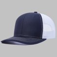 thumbnail image 2 of Washed Plain Baseball Cap Color Block Casquette Summer Mesh Solid Hat Outdoor Sports Casual Cap for Running Workouts, 2 of 3