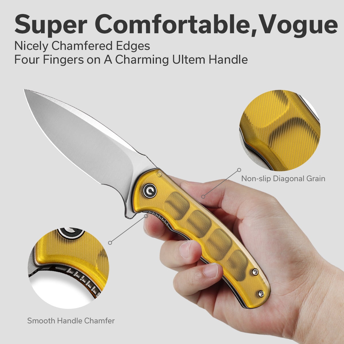 CIVIVI Mini Praxis Pocket Folding 2.98" D2 Blade C18026C-4