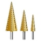 thumbnail image 1 of For Step Drill Bit Set 3pcs Titanium Step Drill Bits Metric, 1 of 4