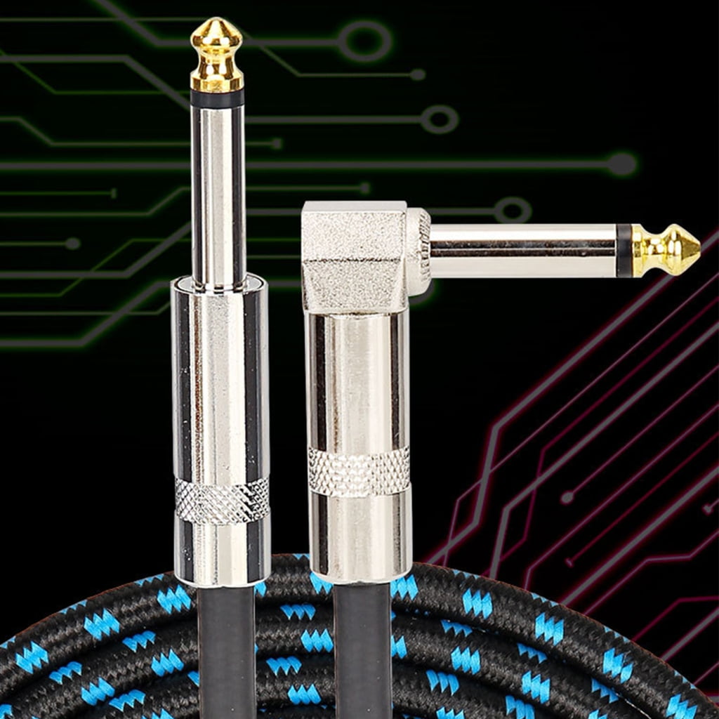 Jesscasday Heavy Duty Electric Guitar Cord Double Shielding Design Gold Plate Plugs Enhances Signal Transmission For Musicians