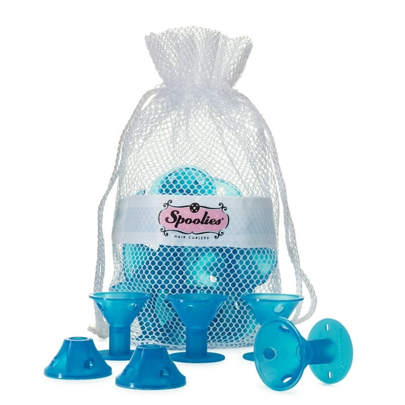 Spoolies Original Heatless Soft Twist Silicone Hair Curler Roller, Jumbo Size, 15 Ct