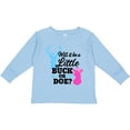 thumbnail image 3 of Inktastic Gender Reveal Will it be a Little Buck or Doe? Girls Long Sleeve Toddler T-Shirt, 3 of 5