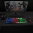 thumbnail image 4 of BlueFinger Clavier de Jeu RGB et Souris Rétroéclairée et Combo Casque, Clavier Rétroéclairé Filaire USB, Ensemble Clavier et Souris de Jeu LED, Casque avec Microphone pour Ordinateur Portable PC Jeu et Travail, 4 of 8