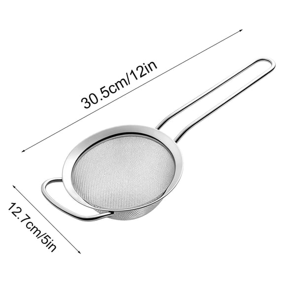 Strainer Strainer Small Fine Mesh Skimmer Spoon Stainless Steel Slotted Ladle Kitchen Utensil forFrying Filtering Oil Soup Pasta Hot Pot Cooking Tool Skimmer