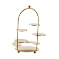 thumbnail image 2 of GUOOL Cupcake Display Rack Centerpiece Multi-layer Dessert Stand for Home Cafe Bar Gold, 2 of 9