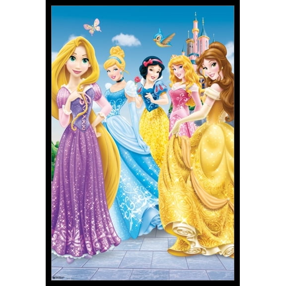 Disney Princesses Laminated & Framed Poster (24 x 36)