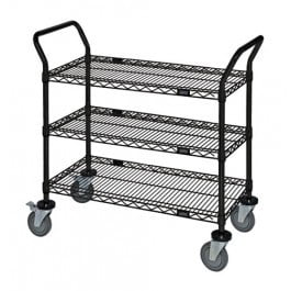 tier utility duty wire heavy deep wide cart