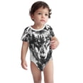 thumbnail image 2 of Yiaed Majestic Wolf Landscape Print Infant Climbing Short Sleeve Onesie One-Piece Baby Bodysuit Clothes 0-12 Months -12 Months, 2 of 6