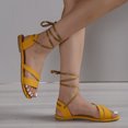 thumbnail image 4 of Vedolay Jelly Sandals Womens Flat Sandals Comfortable Summer Elastic Ankle Strap Flip Flops Casual Shoes,Orange 8.5, 4 of 5