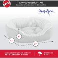 thumbnail image 2 of Sleep Zone Carved Plush Dog Bed, 2 of 4