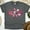 Dark Heather, variant on Nurse Graphic T-Shirt | Pink Bow and Heart Medical Icons Tee, White, Size S