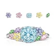 thumbnail image 3 of Colored Gemstone Square Princess Ring, 3 of 4
