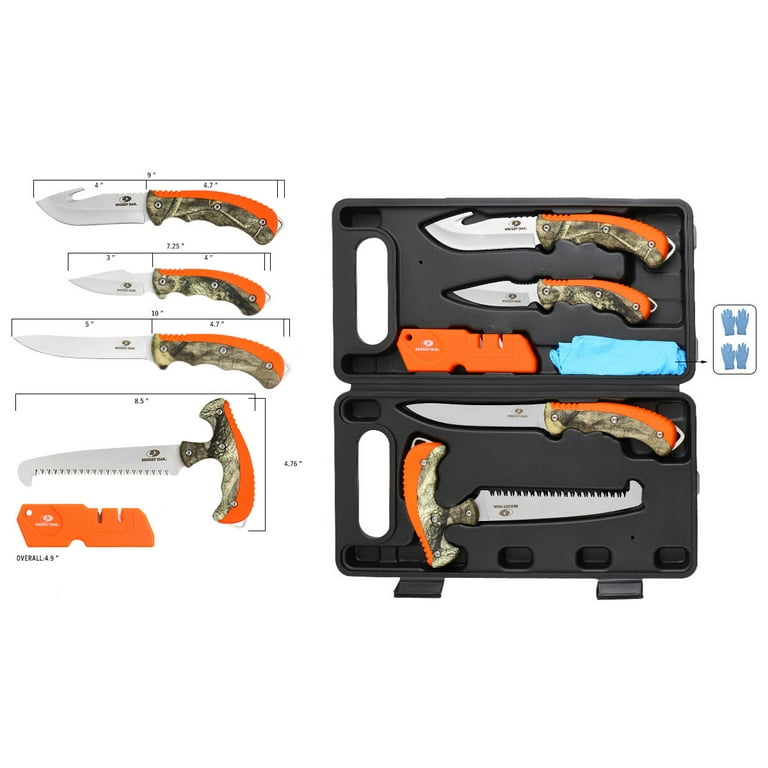 GUT OGGAU 8本セット Mossy Oak Hunting Cleaning Kit - Stainless Steel Blades - Walmart.com