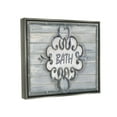 thumbnail image 5 of Stupell Industries Bath Grey Bead Board with Scroll Plaque Bathroom Luster Gray Framed Floating Canvas Wall Art, 24x30, by Bonnie Wrublesky, 5 of 5