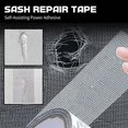 thumbnail image 4 of Banzch Strong Adhesive Screen Repair Tape, New Screen Repair Kit Window Screen Repair Tape, Fiberglass Screen Tape Mesh Repair Suitable for mesh Doors and Windows.78.7inch (5cm x 200cm)White, 4 of 7