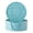 Turquoise, variant on Silicone Coasters - Set of 6 with Holder, Non-Slip Cup Mats for Hot and Cold Drinks, Decorative Designs, Gift Ready Packaging,Turquoise