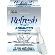Refresh Optive Advance Triple Action Optical Drops, Unisex, 30ct, 2-Pack