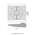 thumbnail image 3 of Extractor de aire 6". Antirretorno. Elimina olores, vapor y humedad excesiva. baño, cocina Illux VT-1906.B, 3 of 7