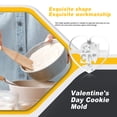 thumbnail image 4 of Cookie en relieve molde fondant pastel decoración prensa plantilla stencil chocolate galletas plantilla de molde hornear gadgets del hogar redondo corazón Sweethay HA012115-01B, 4 of 7