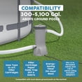 thumbnail image 4 of Bestway Flowclear 1,500 GPH Above Ground Swimming Pool Water Filter Pump, 4 of 7