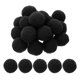 thumbnail image 1 of Pompones de 2 pulgadas para manualidades, 20 piezas de pompones para manualidades, bolas esponjosas a granel para sombreros, arte navideño DIY, negro, 1 of 7