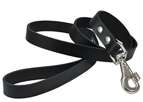 3 foot leather dog leash