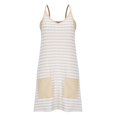 thumbnail image 6 of lcziwo Romper for Women Fashion Stripe Athletic Tennis Dress with Built in Shorts Summer Loose Fit Sleeveless Onesie Mini Dresses Jumpsuits White L Prime Sales of The Day, 6 of 8