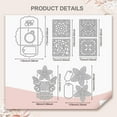thumbnail image 2 of Flower Gift Box Theme Carbon Steel Cutting Dies Stencils for DIY Scrapbooking Photo Album Decorative Embossing Paper Card Mixed Shapes 72~116x140~170x0.8mm 5pc/set, 2 of 7