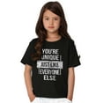 thumbnail image 3 of Unique Like Everyone Else Funny Crewneck T Shirts Boy Girl Teen Brisco Brands L, 3 of 6