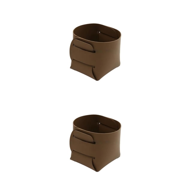 Portalápices Advancent DIY marrón 9*9*10 CM 2piezas