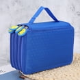 thumbnail image 4 of Emoshayoga Bolsa de papelería de Gran Capacidad-Bolsa de papelería de Gran Capacidad de 72 Agujeros y 4 Capas, Estuche de lápices de Colores con Cremallera de Dibujos Animados(Azul), 4 of 11