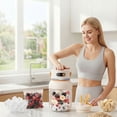 thumbnail image 7 of 2-In-1 38 Blades Portable Blender Type-C Rechargeable Mini Wireless Personal Cup Easy-Washing Household Mixer for Shakes & Juice, 7 of 7