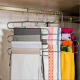 thumbnail image 2 of Stainless Steel Clothes Pants Hangers Closet Storage Organizer for Pants Jeans Scarf Hanging, 2 of 5