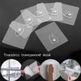 thumbnail image 3 of Waterproof Clear Double-Sided Adhesive Hooks Heavy Duty Wall Hooks, 100pcs, 3 of 9