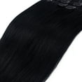thumbnail image 4 of SAYFUT 10"-22" Natural Straight Clip in Full Head Grade 6A 100% Real Remy Human Hair Extensions 8 Piece 18 Clips, 4 of 5