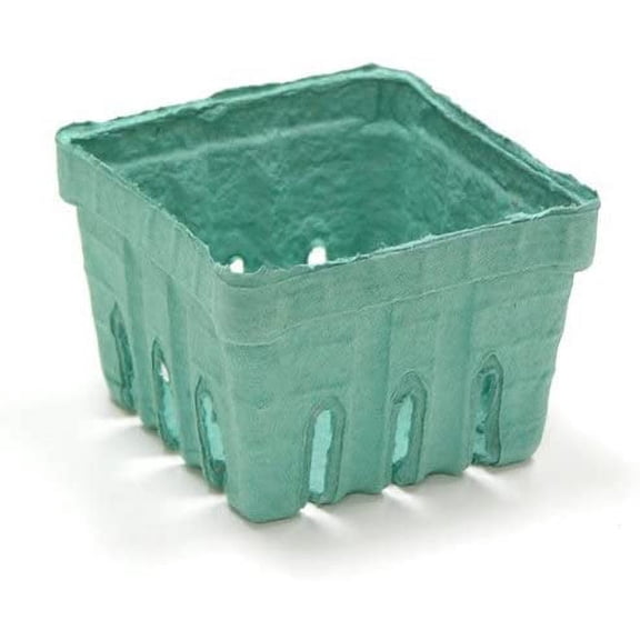 Pactiv Biodegradable M336126 Green Pulp 1 Pint Sized Berry Basket - 420 Per Case