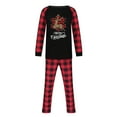 thumbnail image 2 of Odeerbi Matching Family Christmas Pajamas Sets Plaid Sleepwear Parent-Child Xmas Patchwork Plaid Printed Homewear Suits Round Neck 2024 Long Sleeve Two-piece Jammies Sets Loungewear for Dad, 2 of 5