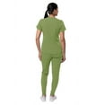 thumbnail image 2 of Adar Pro Modern Athletic Scrub Set For Women - Modern V-Neck Scrub Top & Yoga Jogger Scrub Pants, 2 of 7