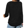 thumbnail image 4 of Fesfesfes Fashion Tops Sweatshirt for Women Long Sleeve V-Neck Solid Zipper Blouse Fall Causal Pullover Tops, 4 of 6